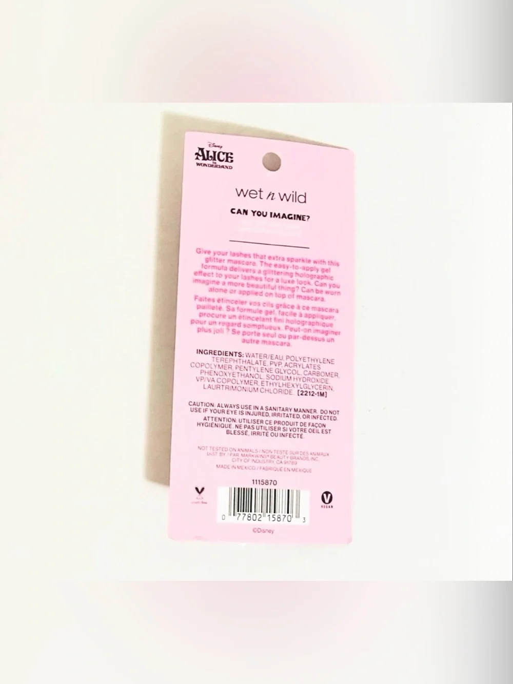 Wet n Wild X Alice In Wonderland Can You Imagine? Glitter Mascara